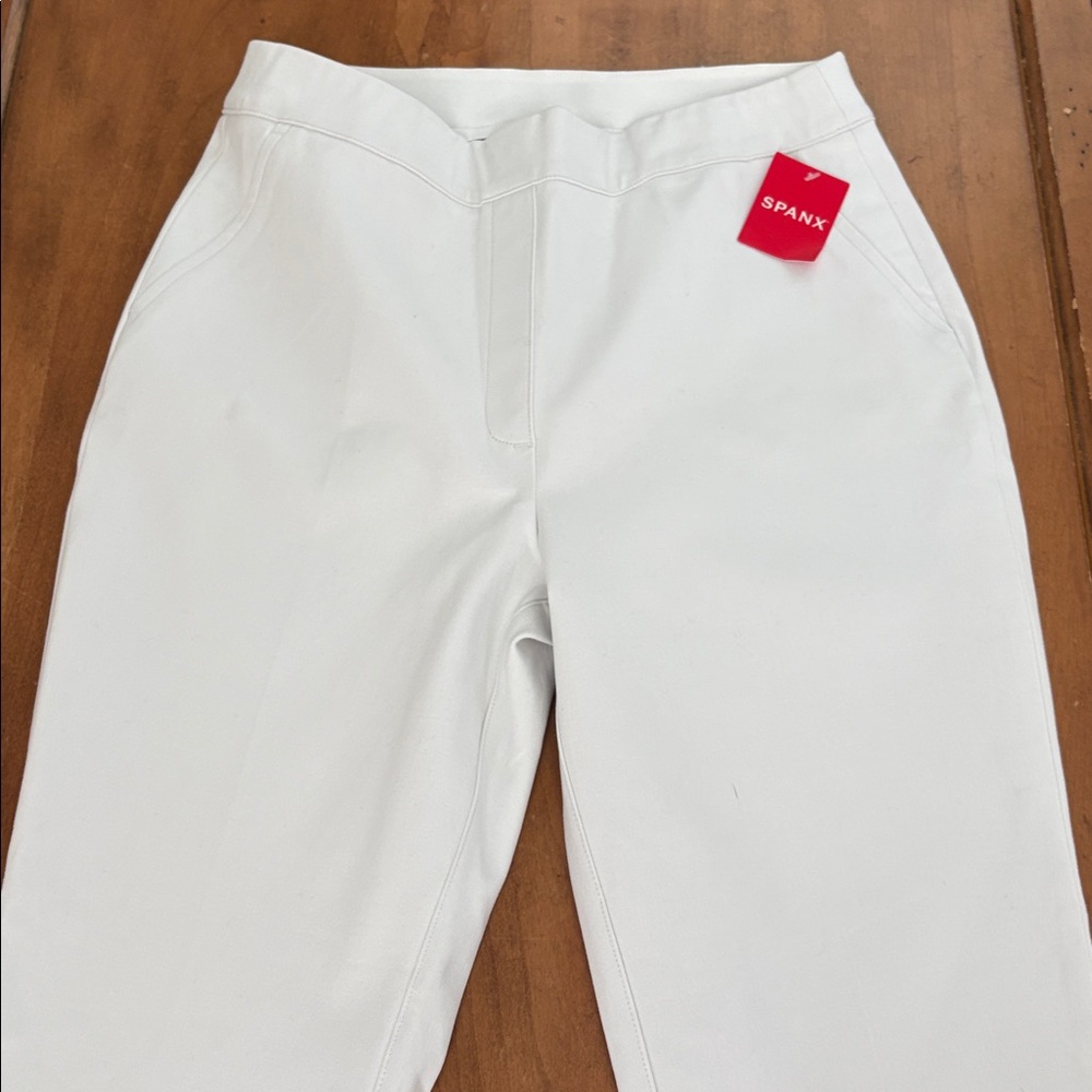 SPANX NWT White Chinos Size Medium - Picture 2 of 13